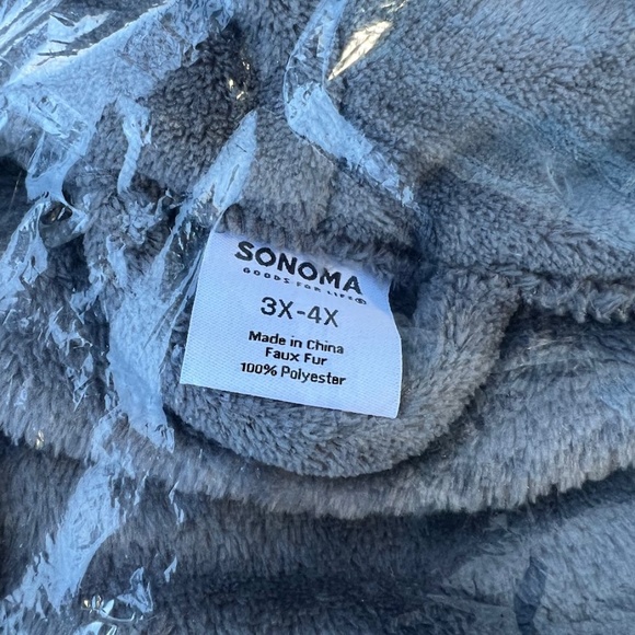 NWT Big & Tall Sonoma Goods For Life Robe Fits 3X-4X 🎉2X Host Pick🎉 - Picture 3 of 6